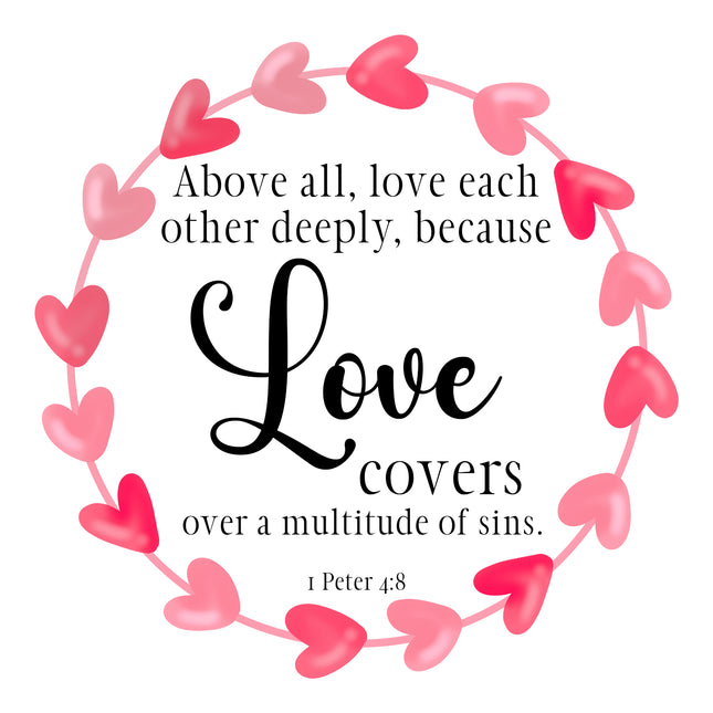 1 Peter 4:18 Bible Verse Scripture 100% Cotton Fabric Panel Block DI204