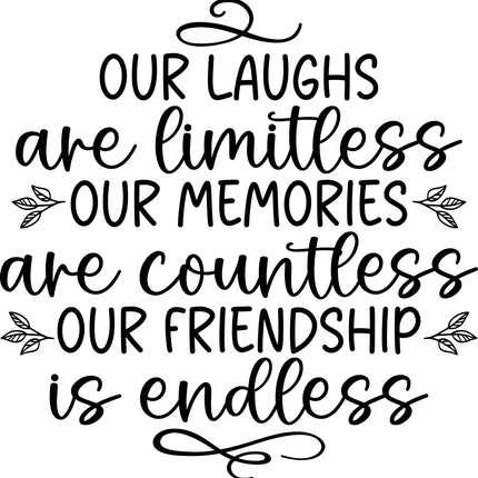 Friendship Friends 100% Cotton Fabric Panel Block DI600