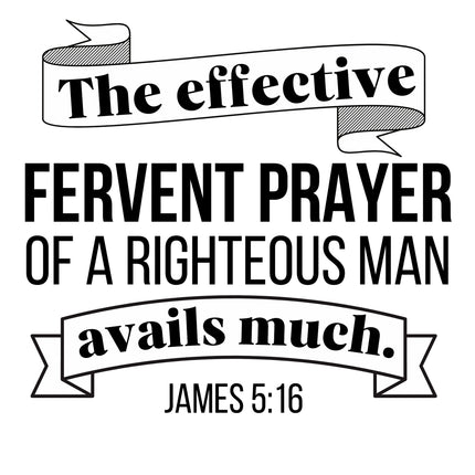James 5:16 Scripture 100% Cotton Fabric Panel Block DI622