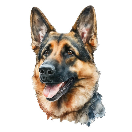 German Shepherd fabric panel