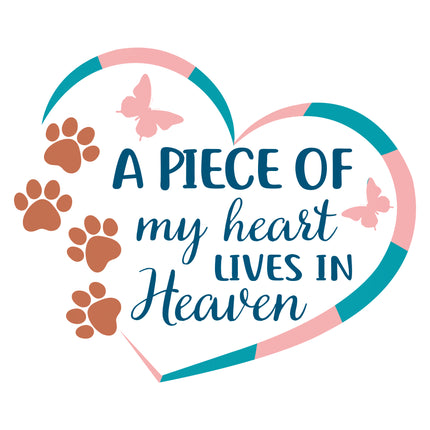 Pet Memoriam 100% Cotton Fabric Panel Block E5706