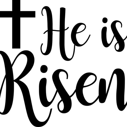 He is Risen Matthew 28:6 100% Cotton Fabric Panel Block E5710