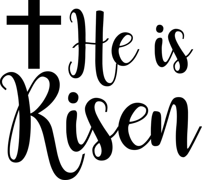 He is Risen Matthew 28:6 100% Cotton Fabric Panel Block E5710