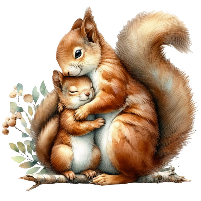 squirrel fabric panel