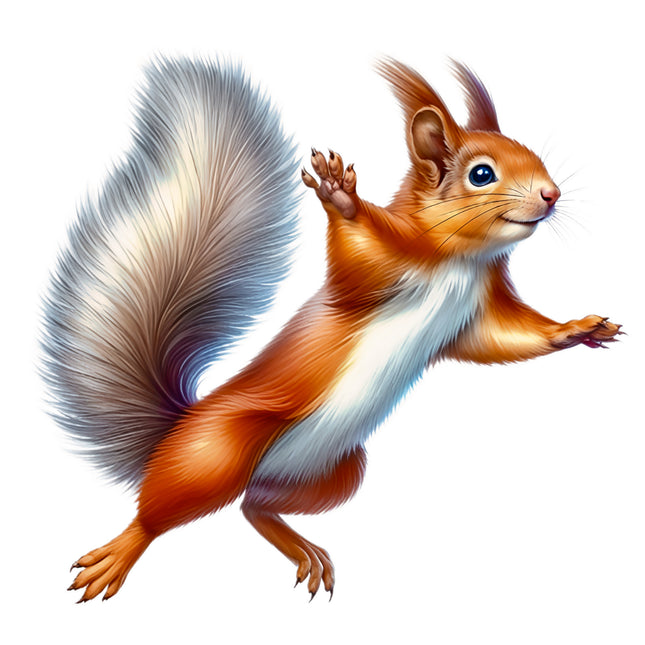 Squirrel 100% Cotton Fabric Panel Block EE106