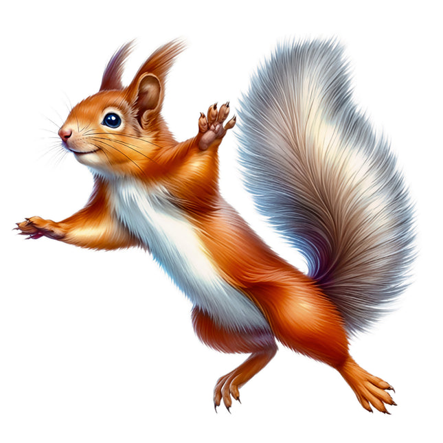 Squirrel 100% Cotton Fabric Panel Block FLIP-EE106