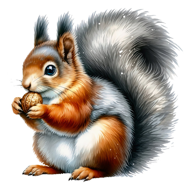 Squirrel 100% Cotton Fabric Panel Block FLIP-EE107