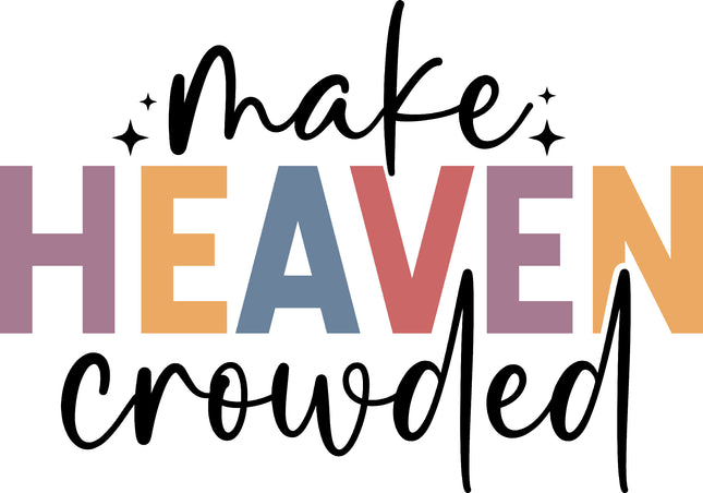 Make Heaven Crowded 100% Cotton Fabric Panel Block EE1319