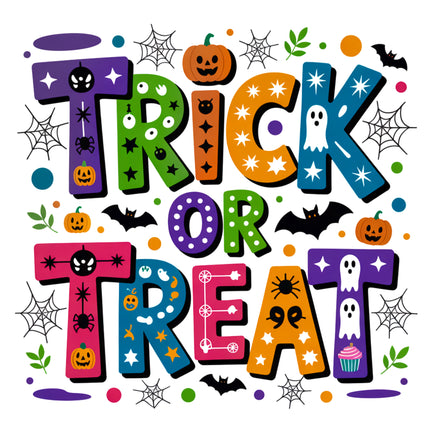 Trick or Treat Halloween 100% Cotton Fabric Panel Block EE16391