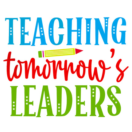 Teaching Tomorrow's Leaders 100% Cotton Fabric Panel Block EE16571