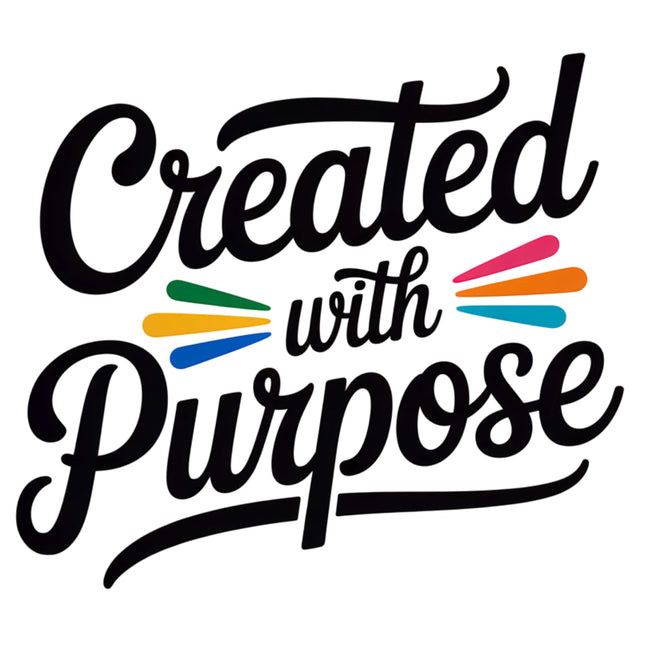 Created With Purpose 100% Cotton Fabric Panel Block EE16611