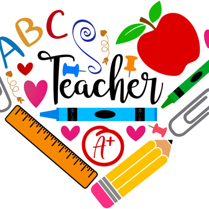 Teacher 100% Cotton Fabric Panel Block EE1909