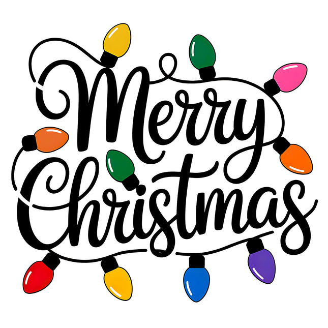 Merry Christmas 100% Cotton Fabric Panel Block EE1914