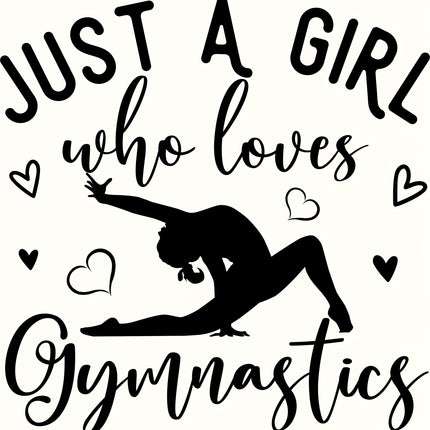 Love Gymnastics 100% Cotton Fabric Panel Block EE22021
