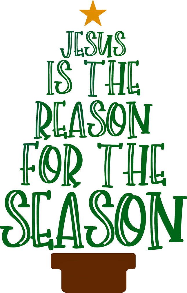 Jesus is the Reason for the Season 100% Cotton Fabric Panel Block EE2205