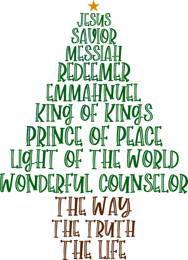 Jesus Tree Light of the World 100% Cotton Fabric Panel Block EE2206