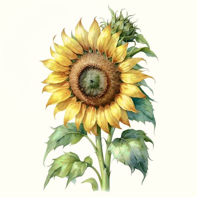 Sunflower 100% Cotton Fabric Panel Block EE2337
