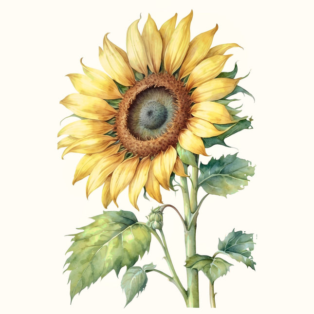 Sunflower 100% Cotton Fabric Panel Block EE2339