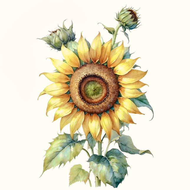 Sunflower 100% Cotton Fabric Panel Block EE2345
