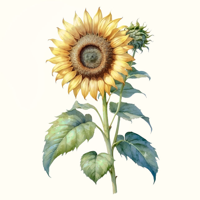 Sunflower 100% Cotton Fabric Panel Block EE2348