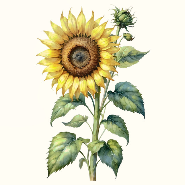 Sunflower 100% Cotton Fabric Panel Block EE2350