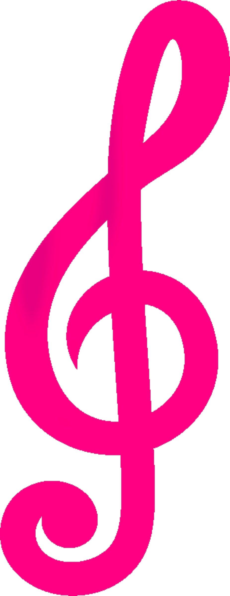 Pink Clef Note Pink Treble Clef Note 100% Cotton Fabric Panel Block EE2712 β Saphie's ...