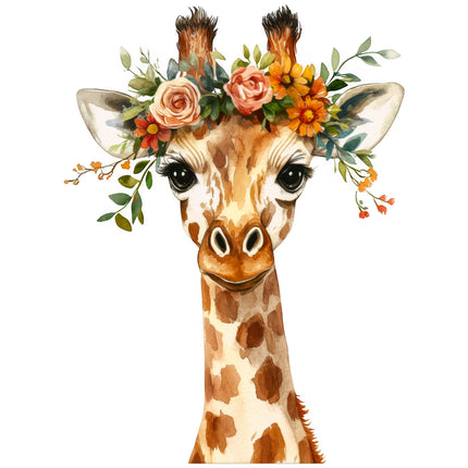 Giraffe 100% Cotton Fabric Panel Block EE2732