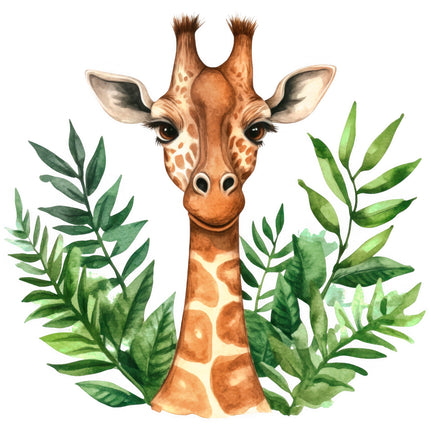 Giraffe 100% Cotton Fabric Panel Block EE2734