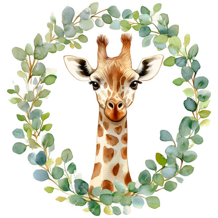 Giraffe 100% Cotton Fabric Panel Block EE2735