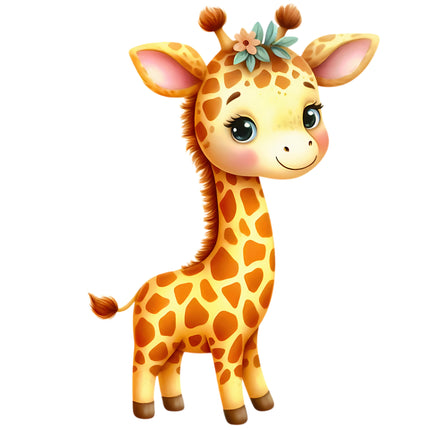 Baby Giraffe 100% Cotton Fabric Panel Block FLIP-EE2812