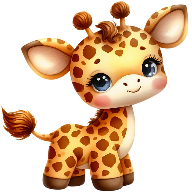 Baby Giraffe 100% Cotton Fabric Panel Block FLIP-EE2814