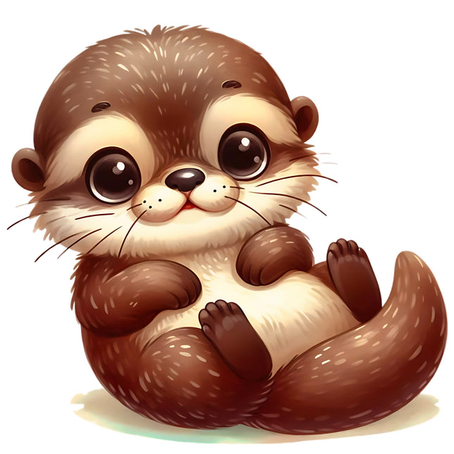 Otter 100% Cotton Fabric Panel Block EE2833