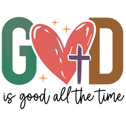God is Good Faith 100% Cotton Fabric Panel Block EE3015