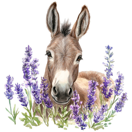 Donkey 100% Cotton Fabric Panel Block EE3052