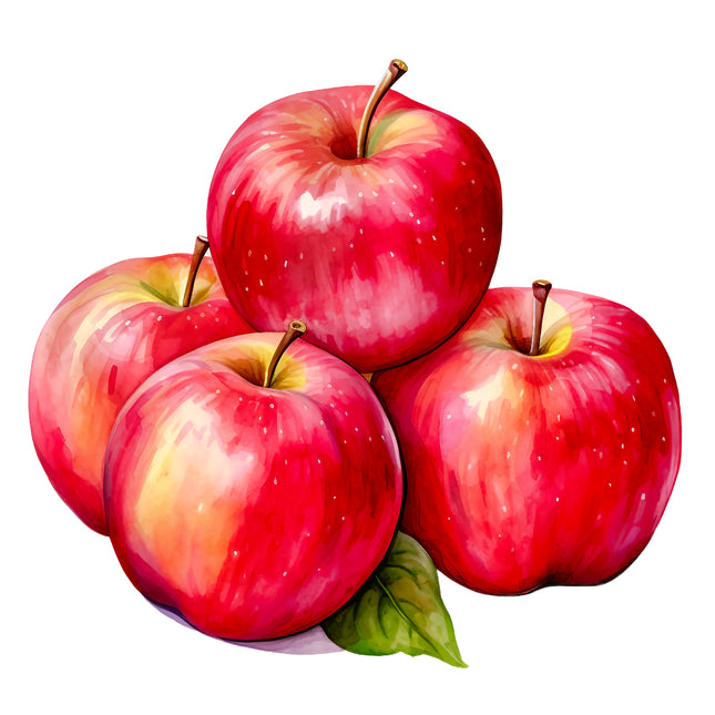 Apples 100% Cotton Fabric Panel Block EE327