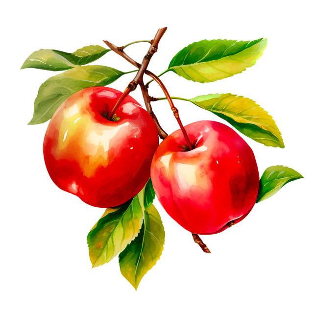 Apples 100% Cotton Fabric Panel Block EE332