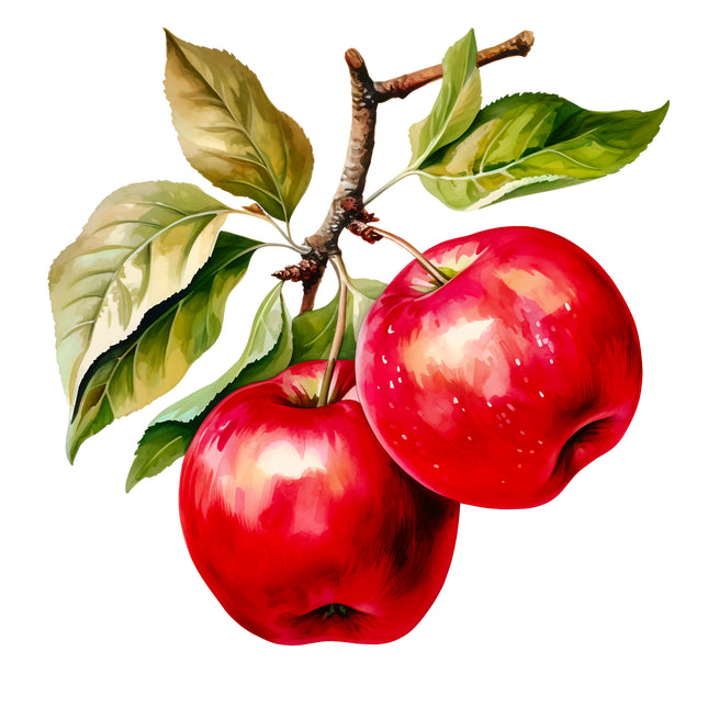 Apples 100% Cotton Fabric Panel Block EE333