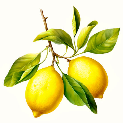 Lemons 100% Cotton Fabric Panel Block EE352