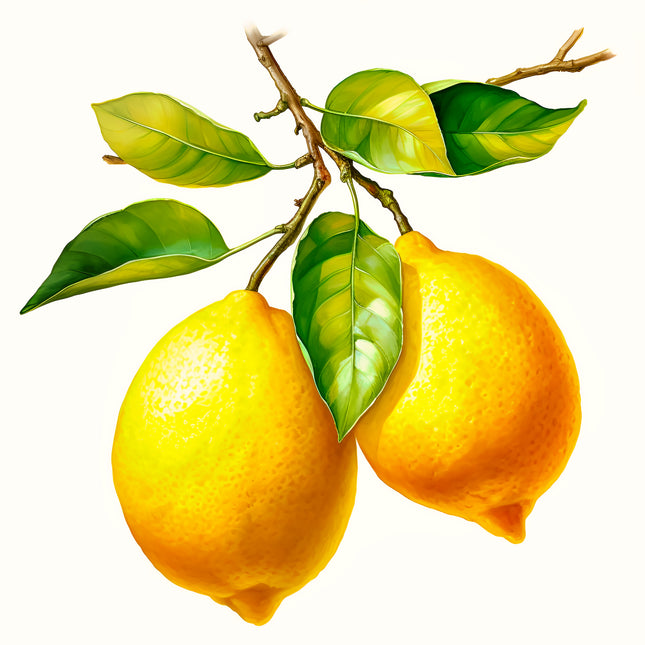 Lemons 100% Cotton Fabric Panel Block EE354