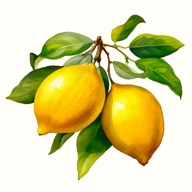 Lemons 100% Cotton Fabric Panel Block EE355