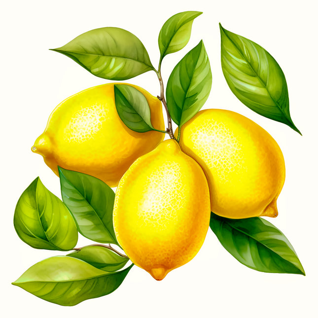 Lemons 100% Cotton Fabric Panel Block EE358