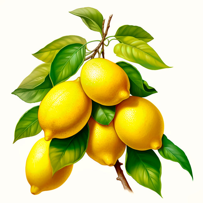 Lemons 100% Cotton Fabric Panel Block EE362