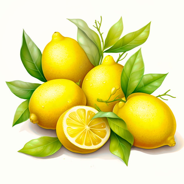 Lemons 100% Cotton Fabric Panel Block EE363