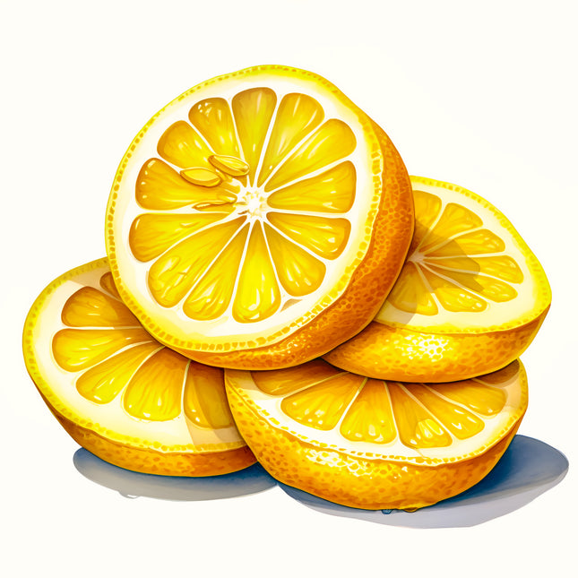 Lemons 100% Cotton Fabric Panel Block EE364