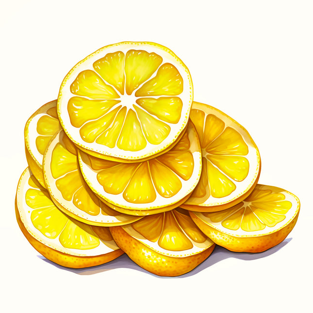 Lemons 100% Cotton Fabric Panel Block EE366