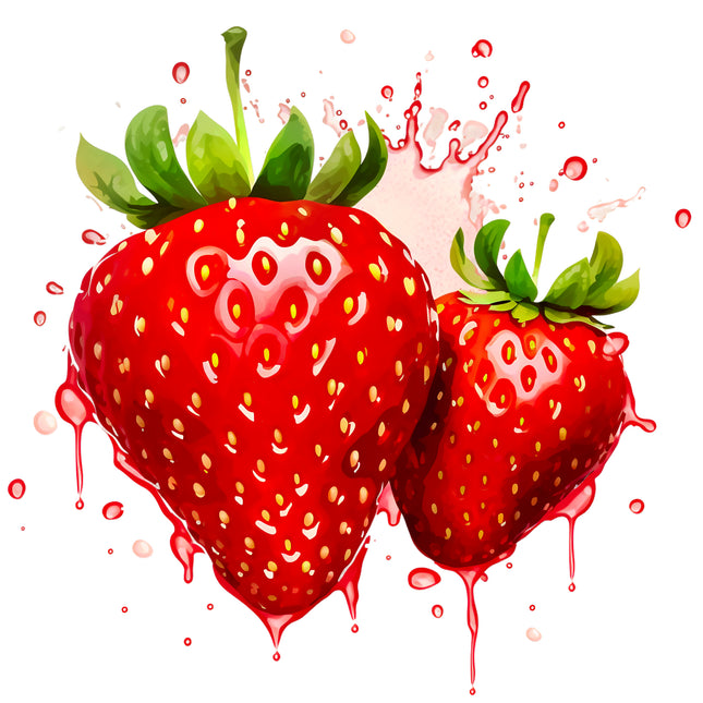 Strawberries 100% Cotton Fabric Panel Block EE511