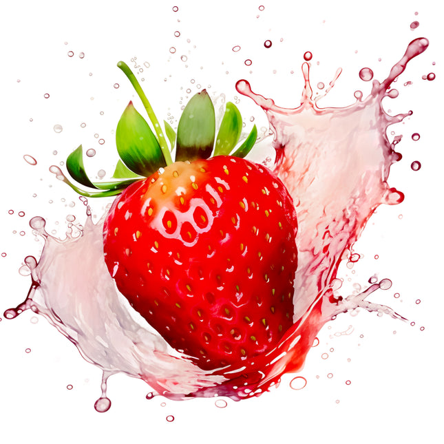 Strawberries 100% Cotton Fabric Panel Block EE513