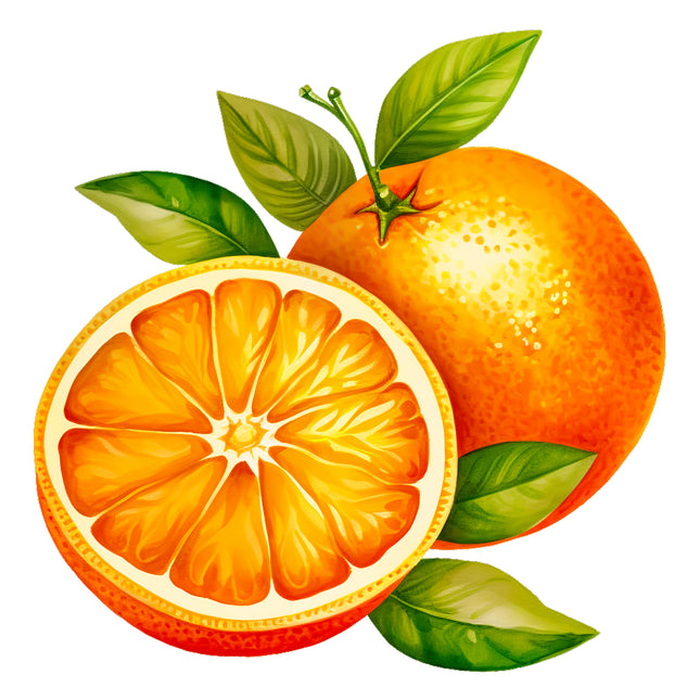 Fruit Oranges 100% Cotton Fabric Panel Block EE520