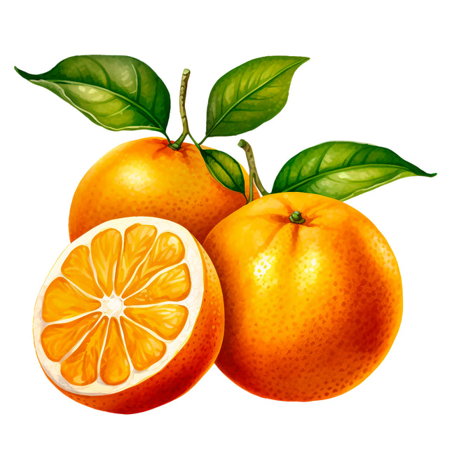 Fruit Oranges 100% Cotton Fabric Panel Block EE532