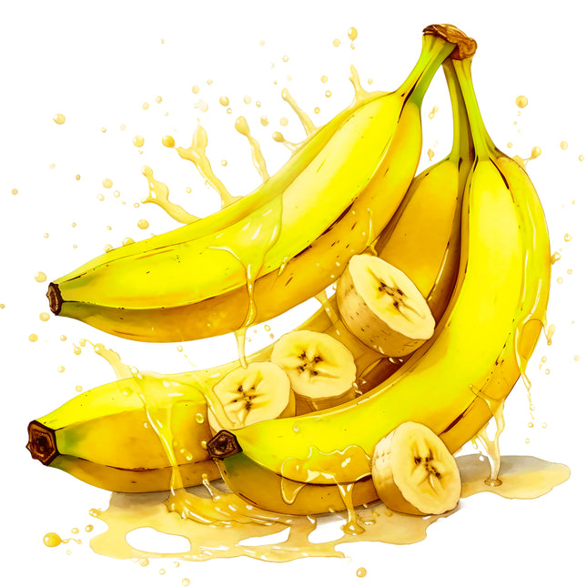 Bananas 100% Cotton Fabric Panel Block EE552